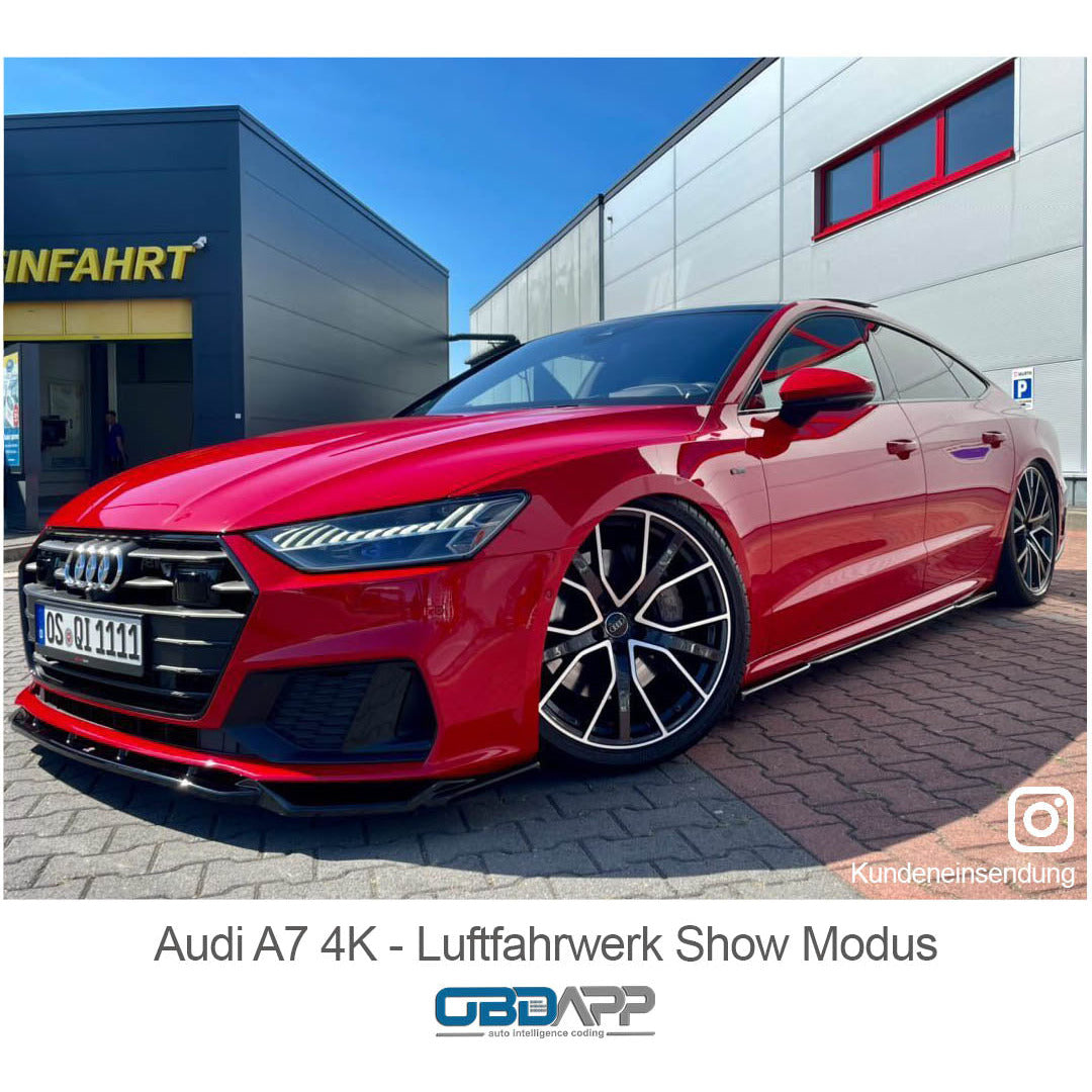 Audi A8 4H スマートフォンでエアサスの車高調整 – OBDapp 日本販売店