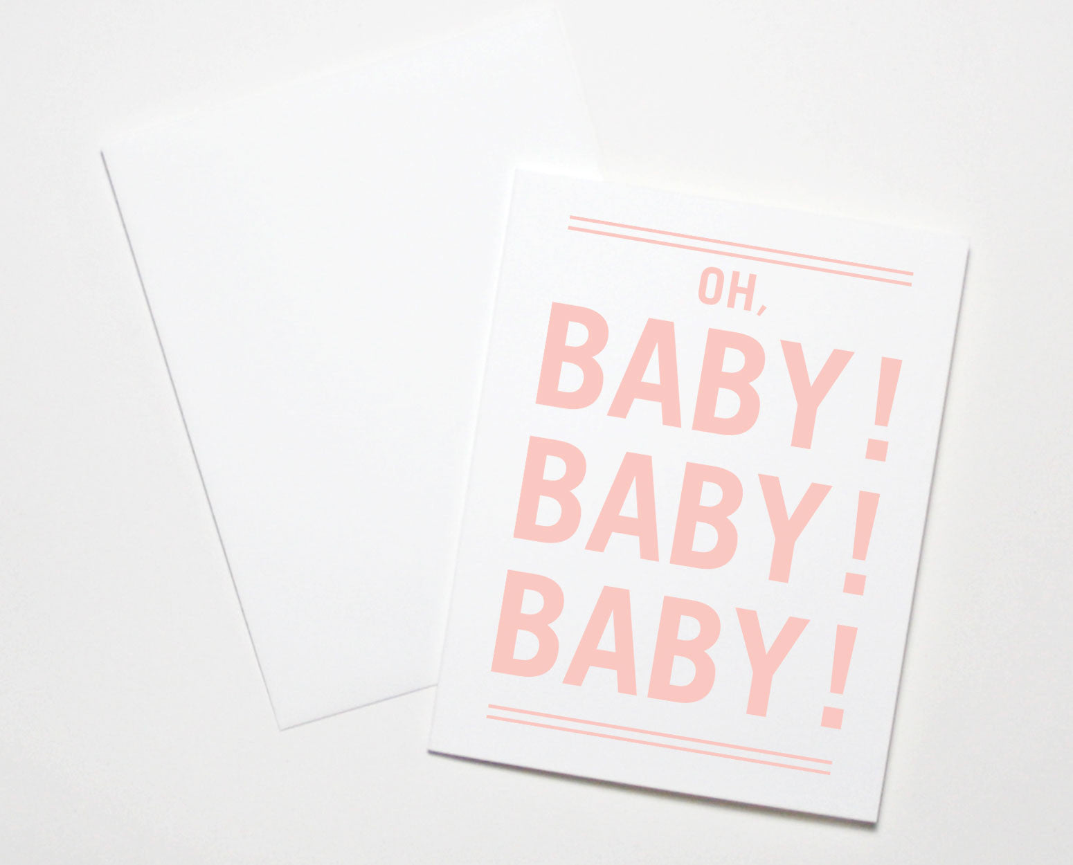 Oh Baby Baby Baby Card The Paper Cub Co