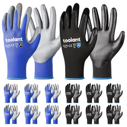 Nitrile Work Gloves with Grip and Touchscreen