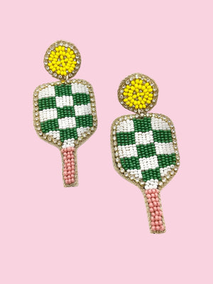 Pickleball Racket Earrings - The Purple Turtle 