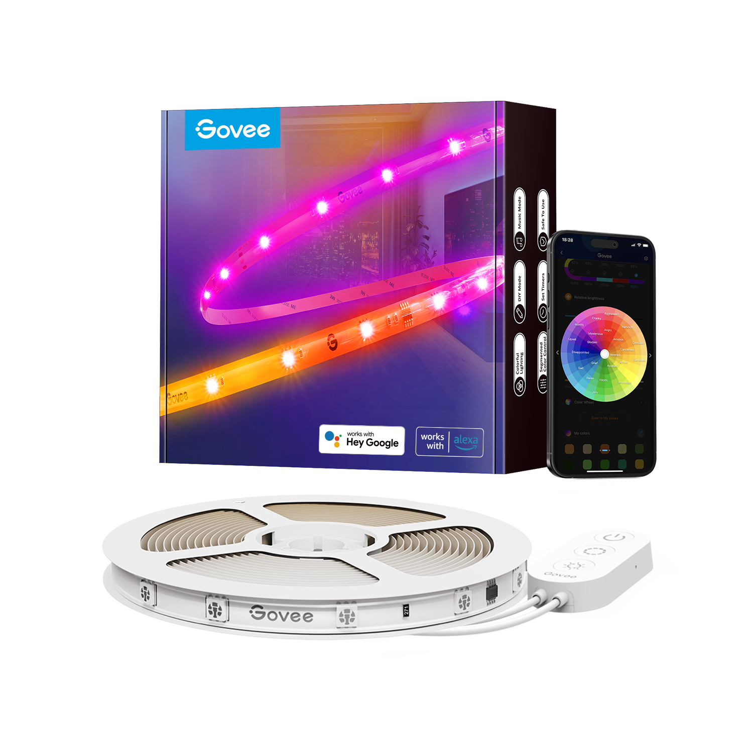 高品質の人気 Govee RGBIC LED Strip Lights With Protective Coating その他