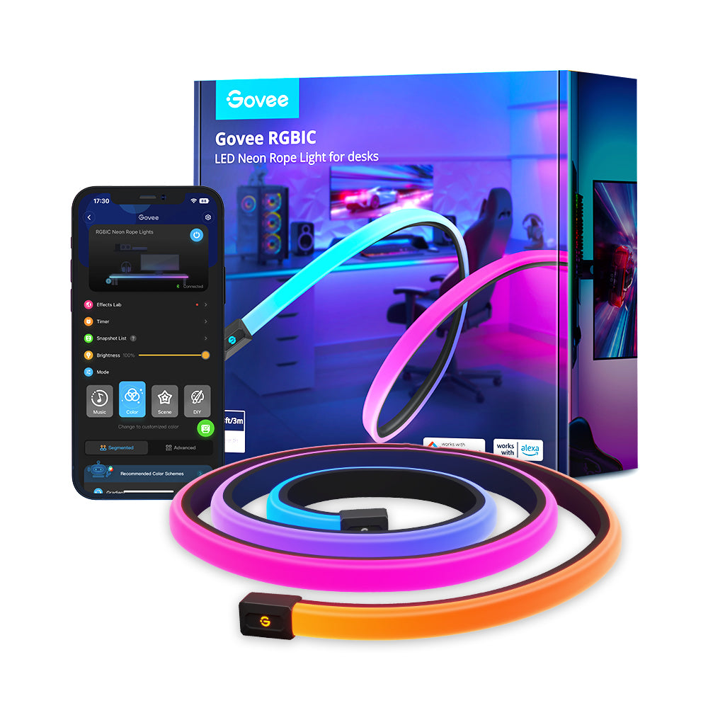 Govee - Ruban connecté Wi-Fi RGBIC PRO LED 10m