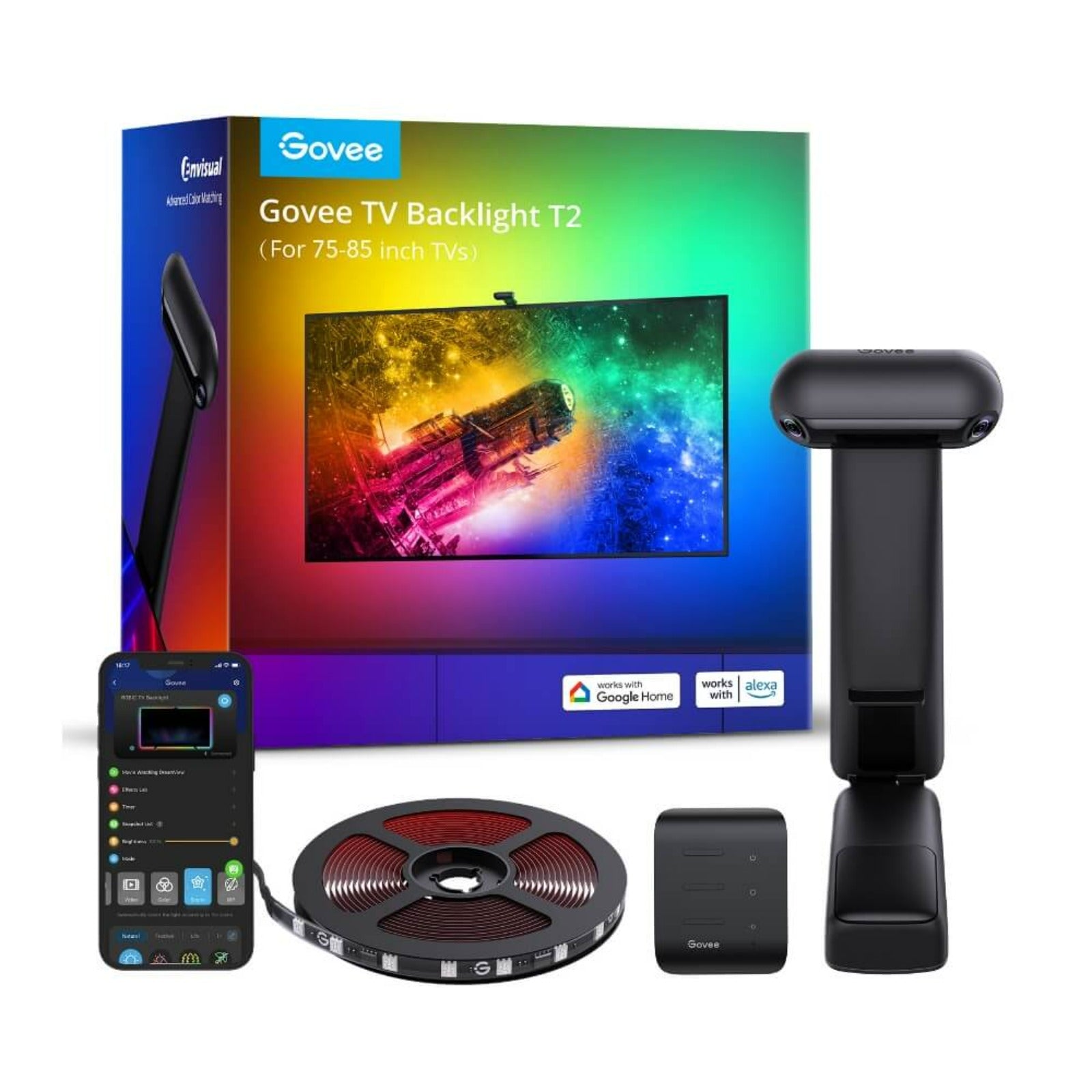 Govee RGBIC LED Lightbar, TV Hintergrundbeleuchtung für 45-70 Zoll, mit  Alexa steuerbar, + App - Preisjäger