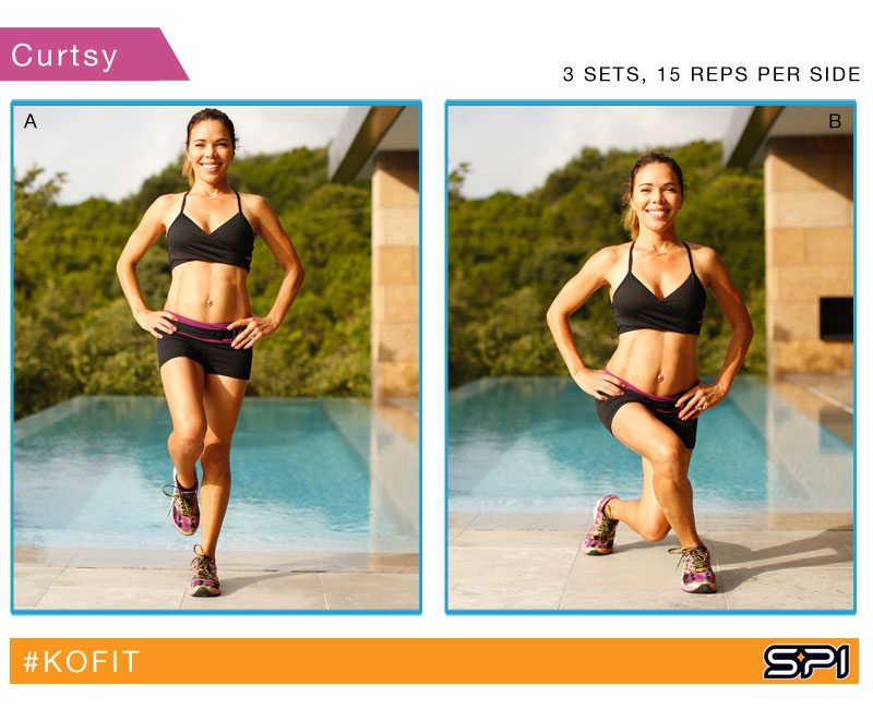 KOfit lower body workout can be done anywhere