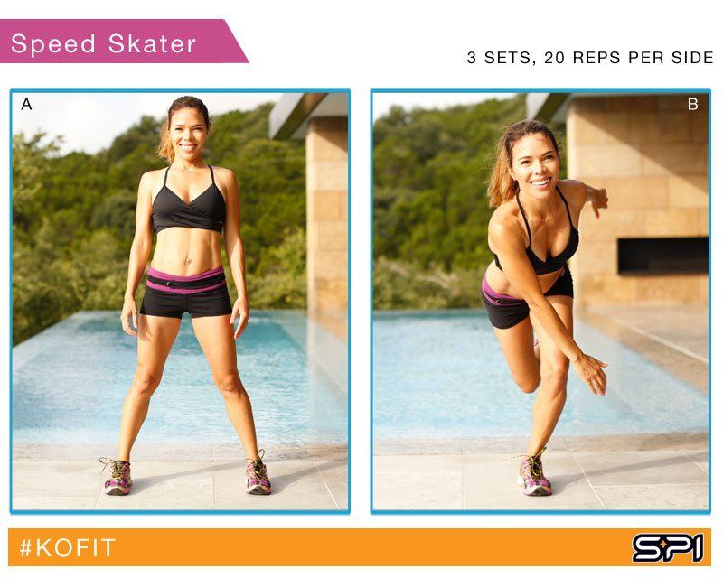 Speed Skater - Lower body workout without weights from KOfit