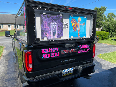 Art Truck With Signs Rear