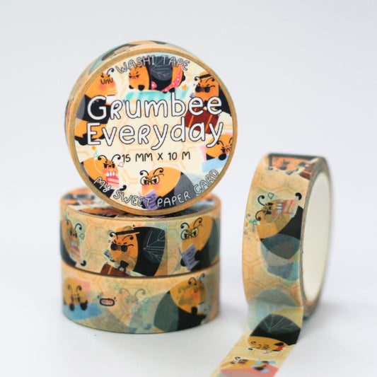 Bee Happy - Bee washi tape - Cute washi tape – My Sweet Paper Card