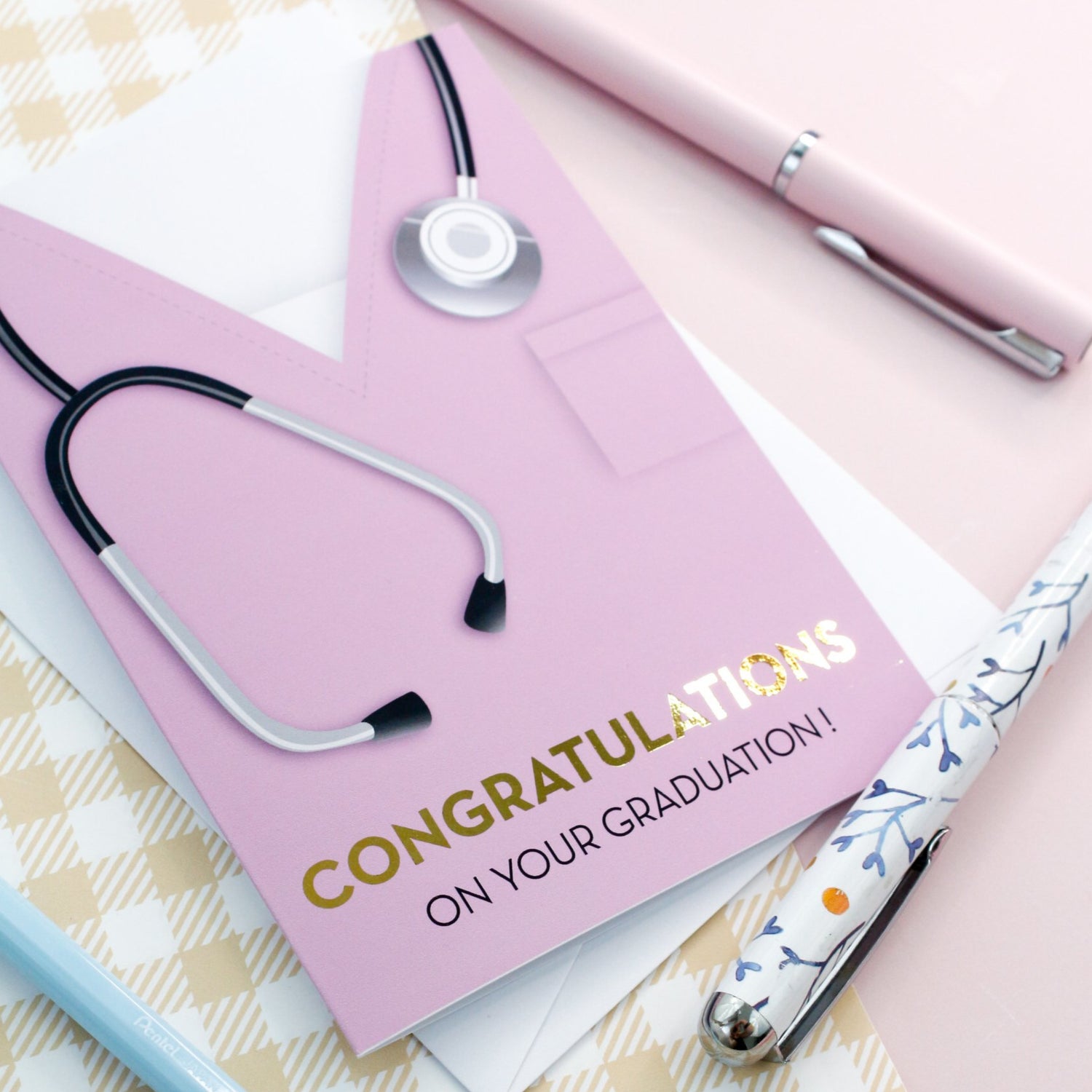 Carte Felicitations Reussite Examen De Medecine Blouse Infimiere C My Sweet Paper Card