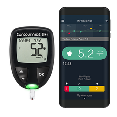 CONTOUR®DIABETES app, on your iOS or Android smartphone or tablet