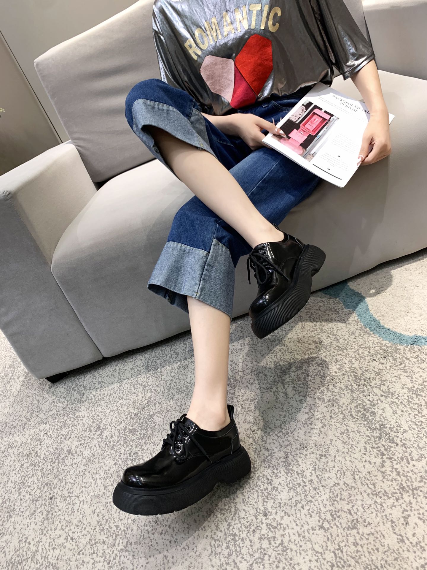 DYMALNOTPY Fashion Sneaker 02 Heel High 5.5CM Low Shoes