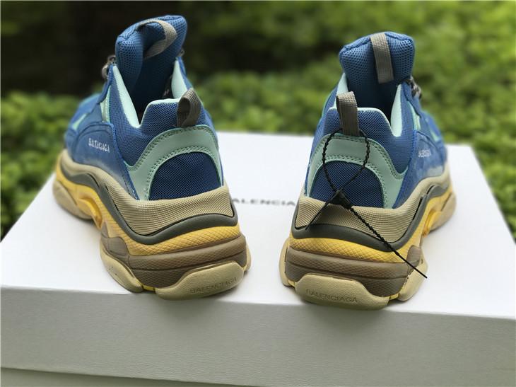 Balenciaga Triple S Trainers Navy Blue Sneakers 36-44