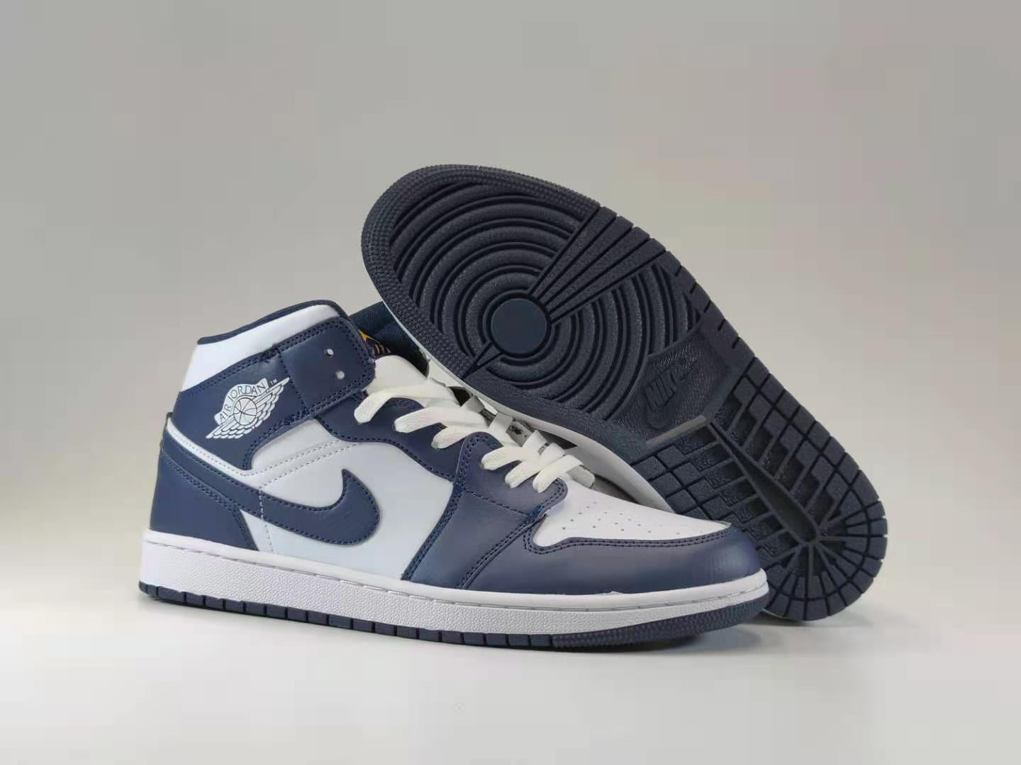 Air Jordan 1 White Dark Blue 36-46