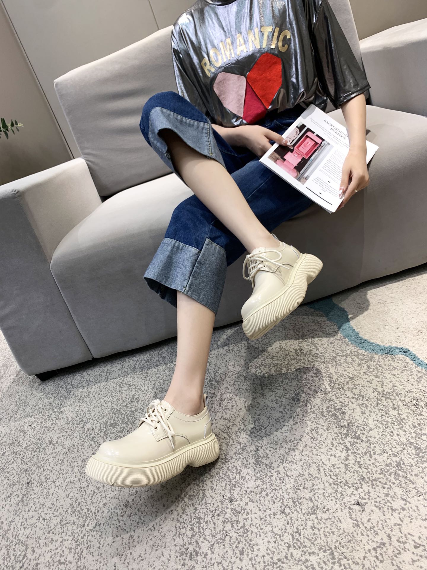 DYMALNOTPY Fashion Sneaker 03 Heel High 5.5CM Low Shoes