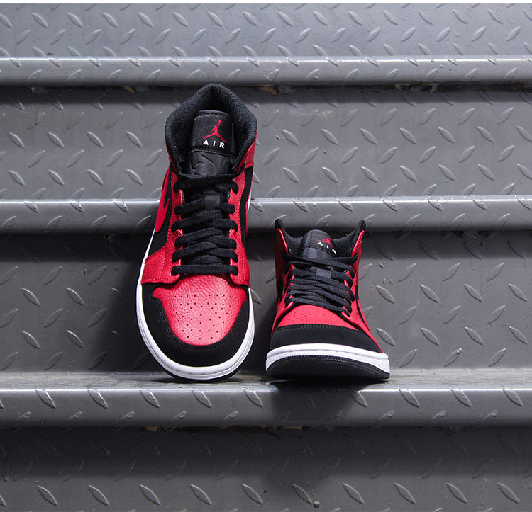 Air Jordan 1 No Wearing Black Red Hook 36-45