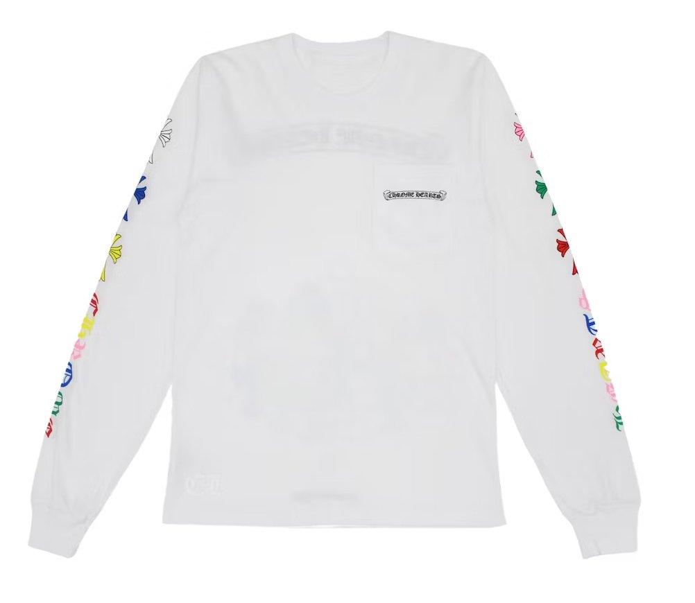 NTWRK - Chrome Hearts Multi Color Cemetery L/S T-Shirt White