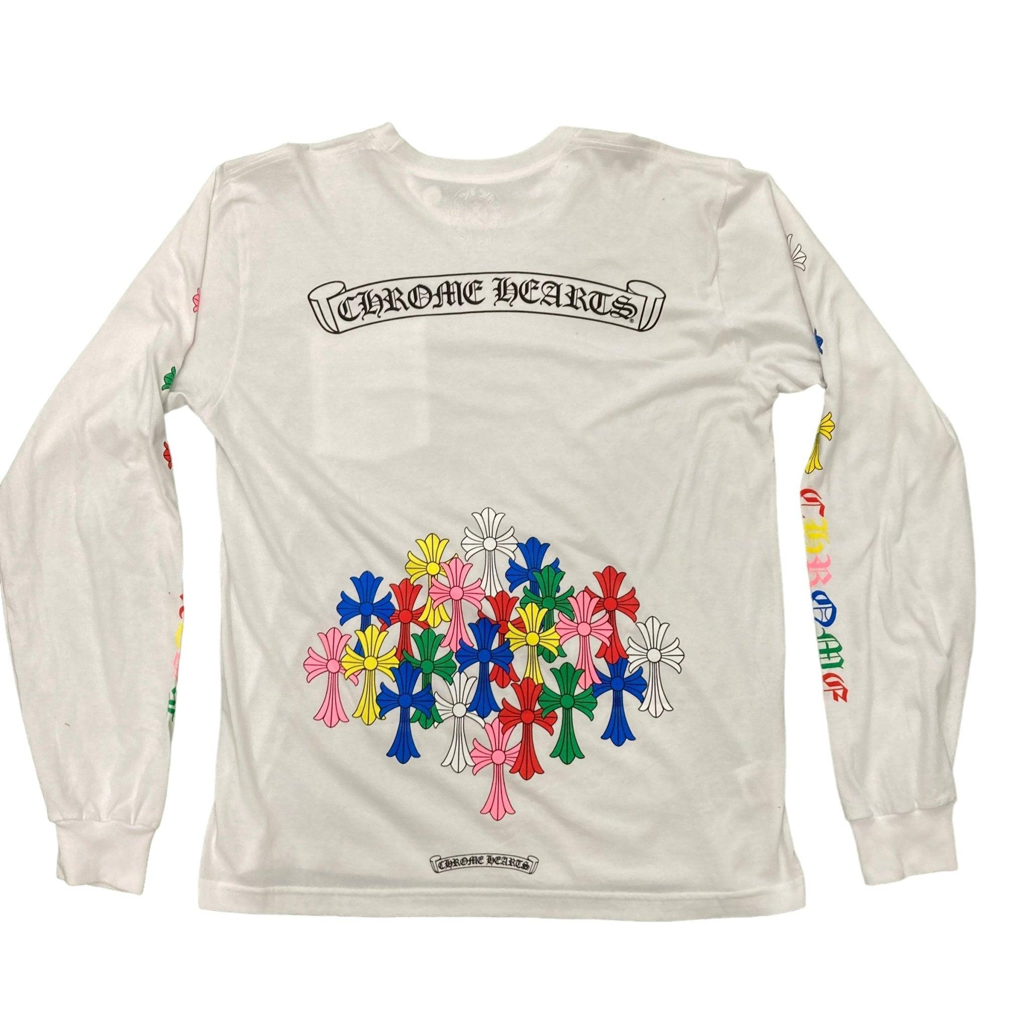 NTWRK - Chrome Hearts Multi Color Cemetery L/S T-Shirt White