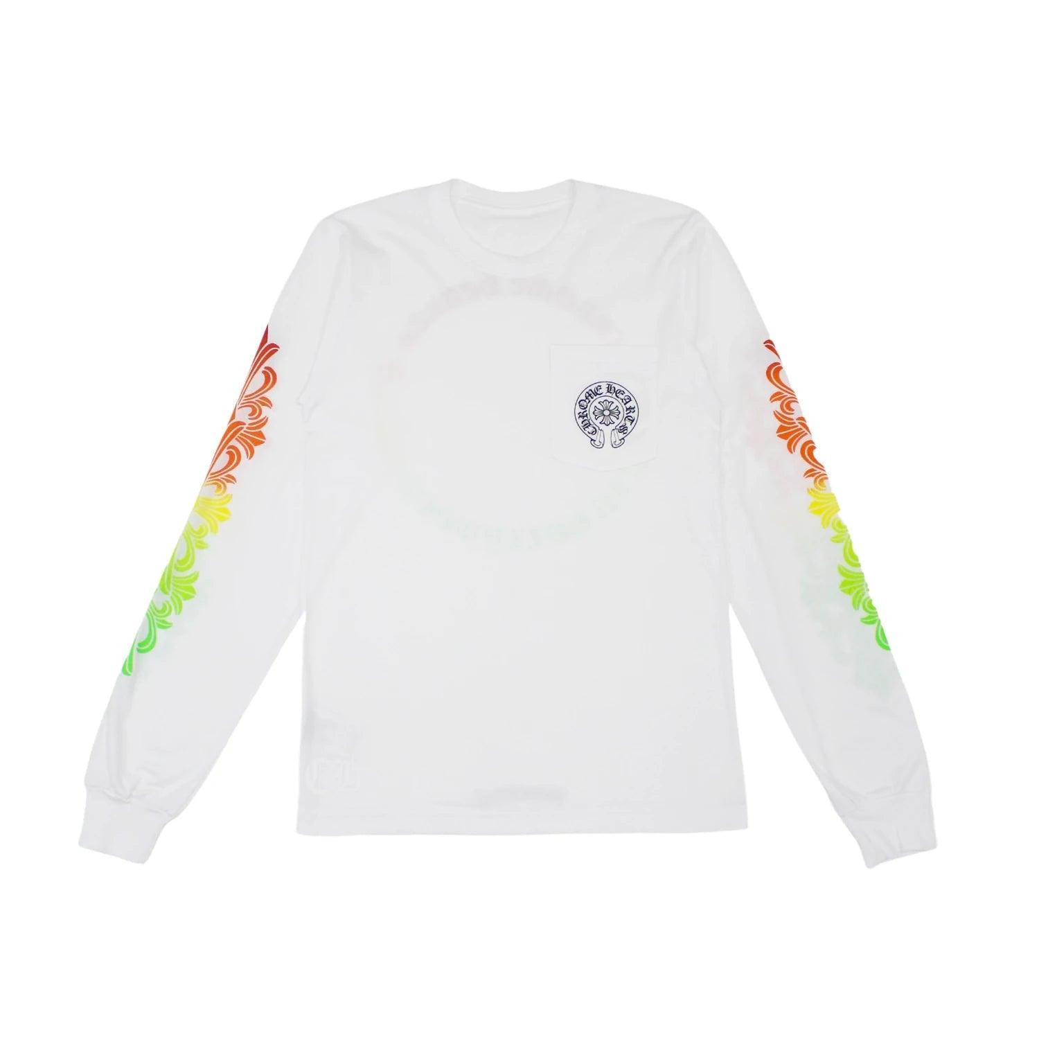 Chrome Hearts Multi Color Horse Shoe L/S T-shirt White