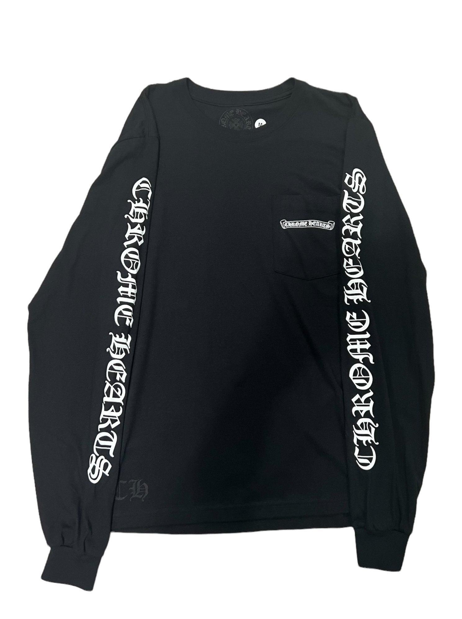 Chrome Hearts Scroll Logo Long Sleeve T-Shirt 2023