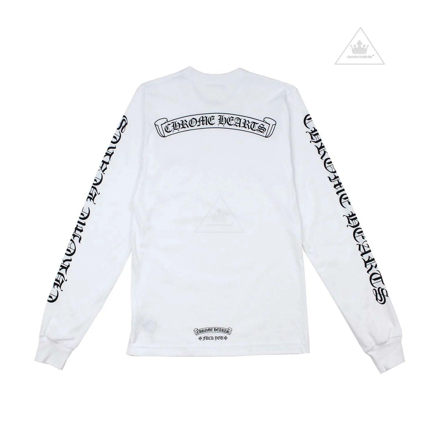 Chrome Hearts Scroll Logo Long Sleeve T-Shirt 2023