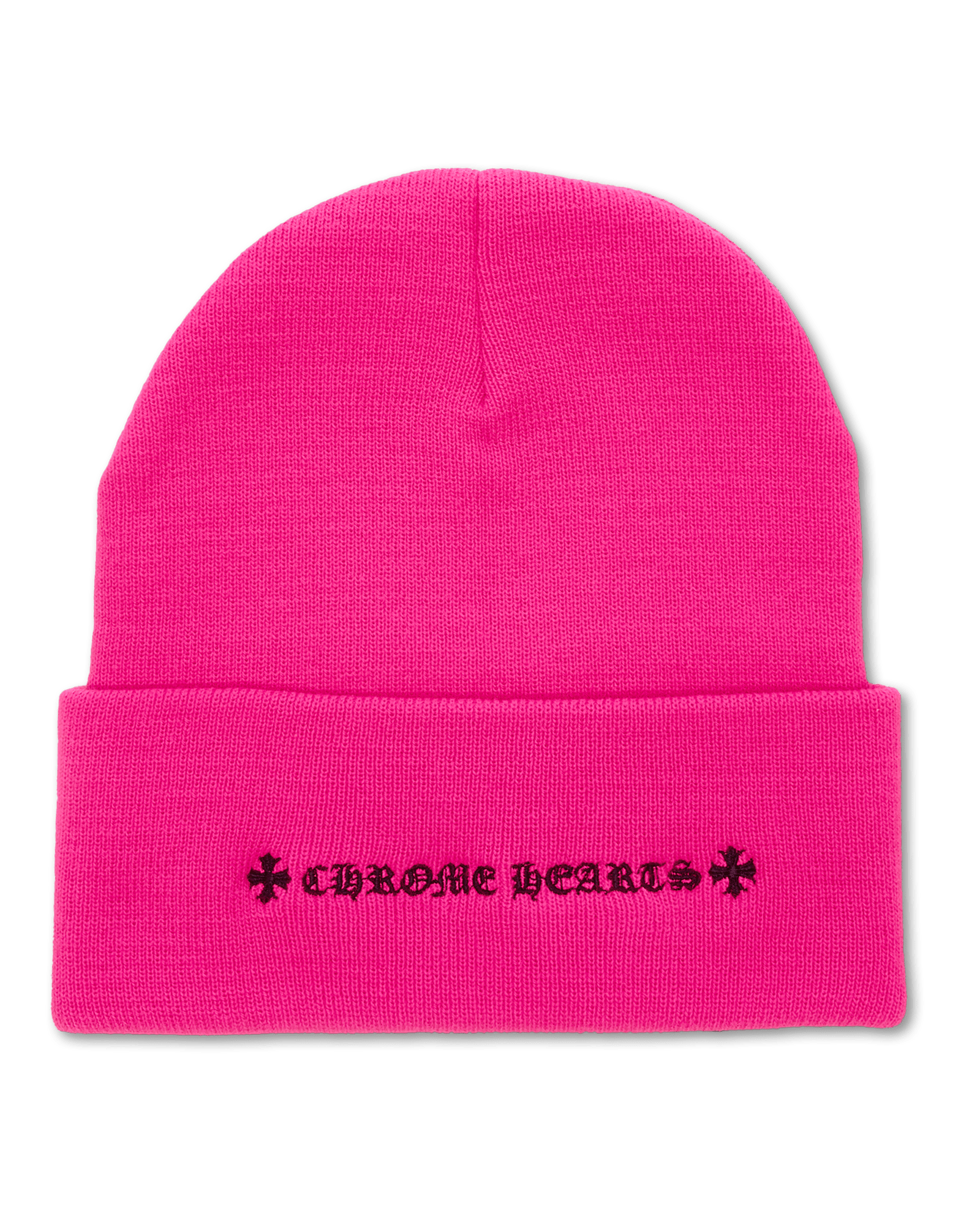 NTWRK - Chrome Hearts Triple Cross Beanie Pink