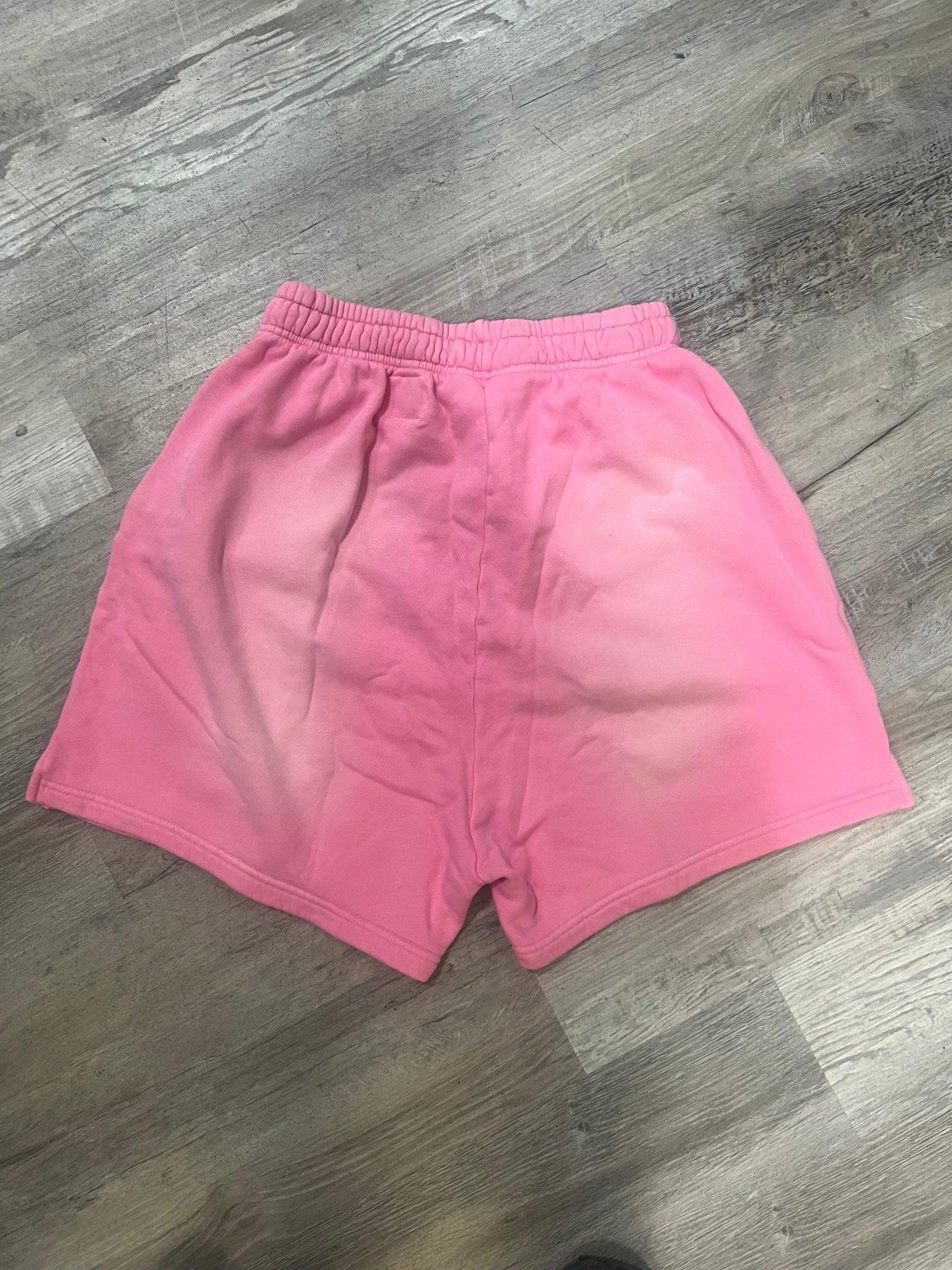 Flame On Mesh Shorts in Pink