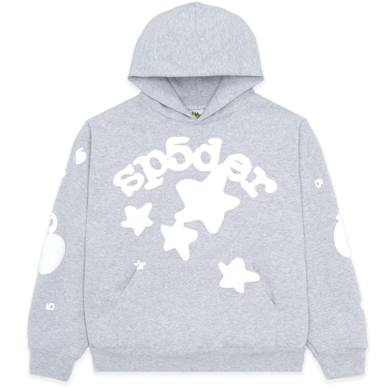 NTWRK - Sp5der Beluga Hoodie Heather Grey