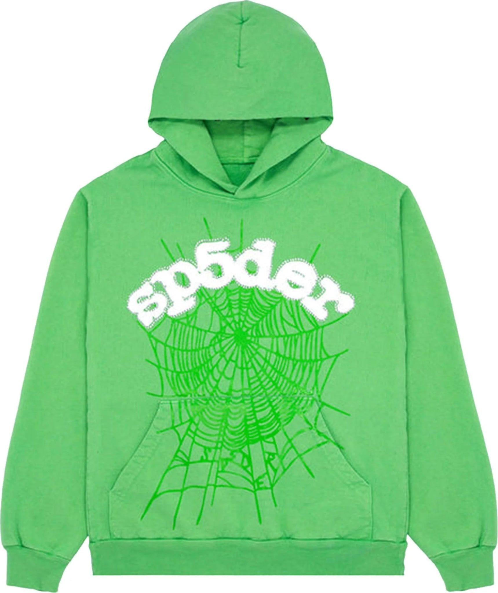 NTWRK - Sp5der Websuit Hoodie Slime Green