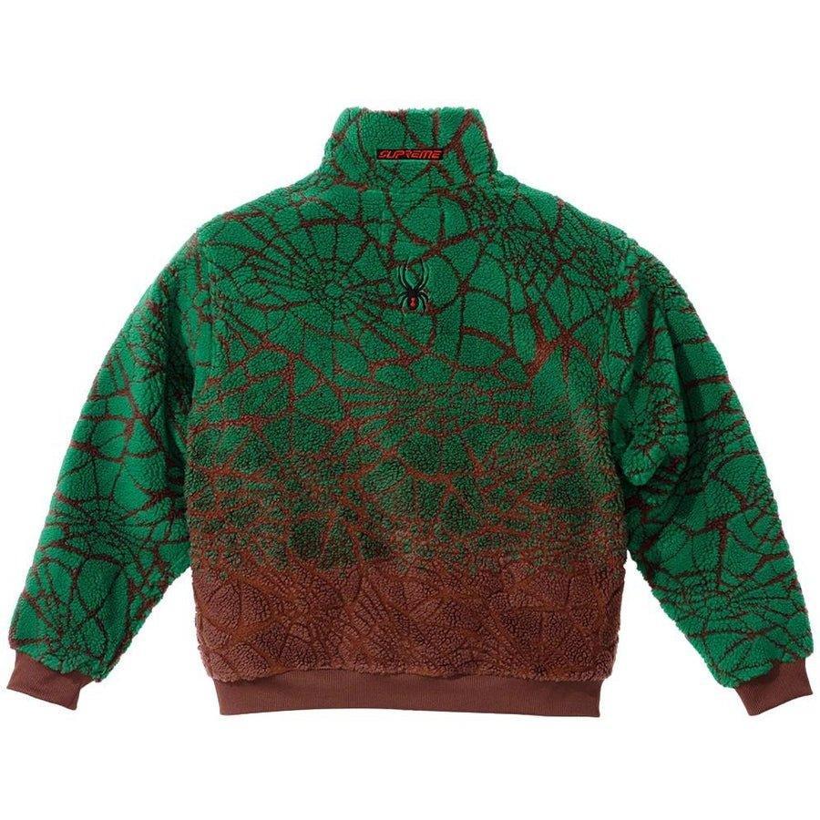 NTWRK - Supreme Spyder Web Polar Fleece Jacket Brown