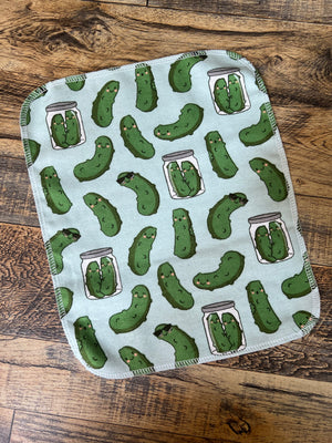 Cool Pickles 1ply flannel reuseable paper towels - 6littleducksclothing