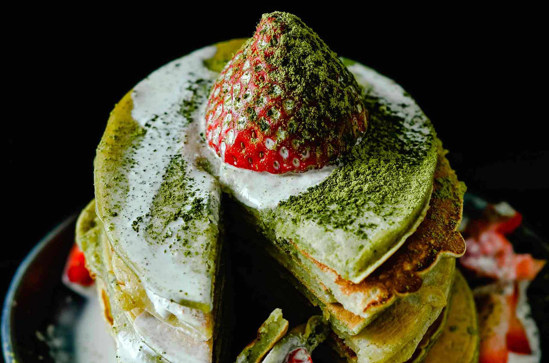 Pancake al te matcha