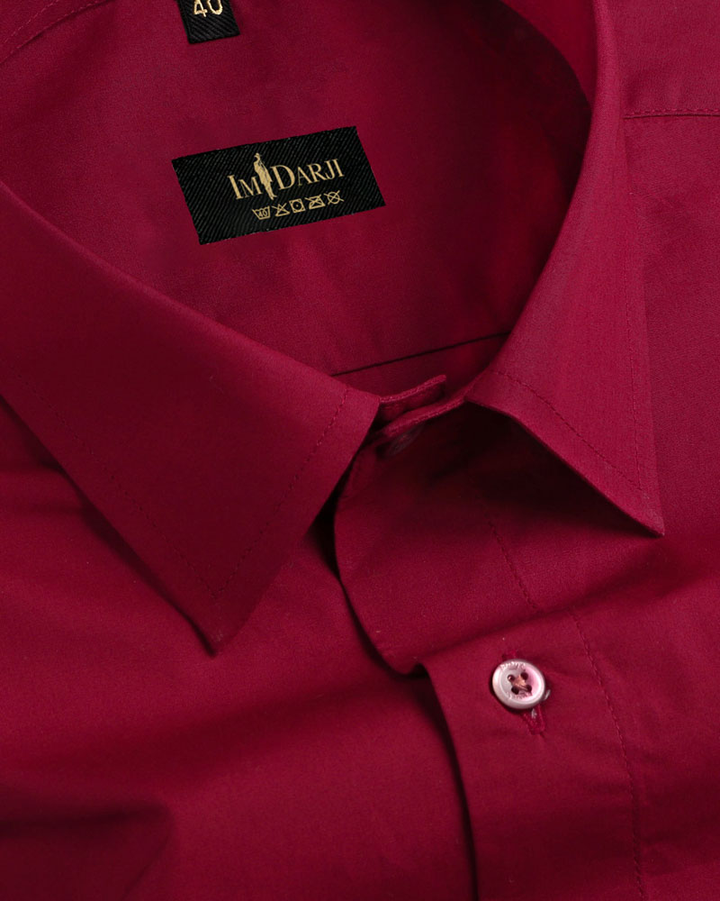 Red Super Soft Premium Cotton Formal Shirt– IMDARJI