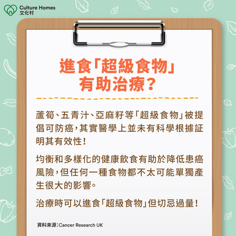 進食「超級食物」有助治療？​