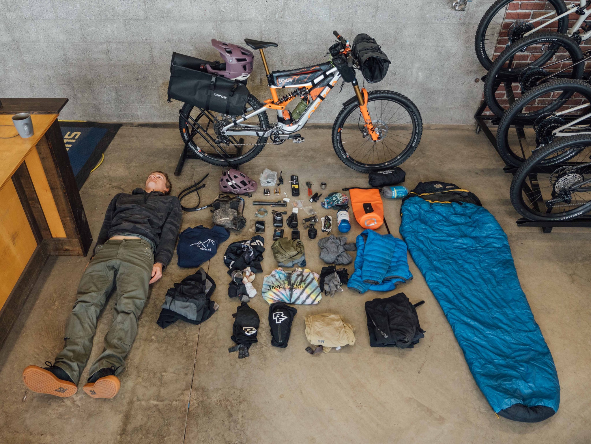 mountain bike packing