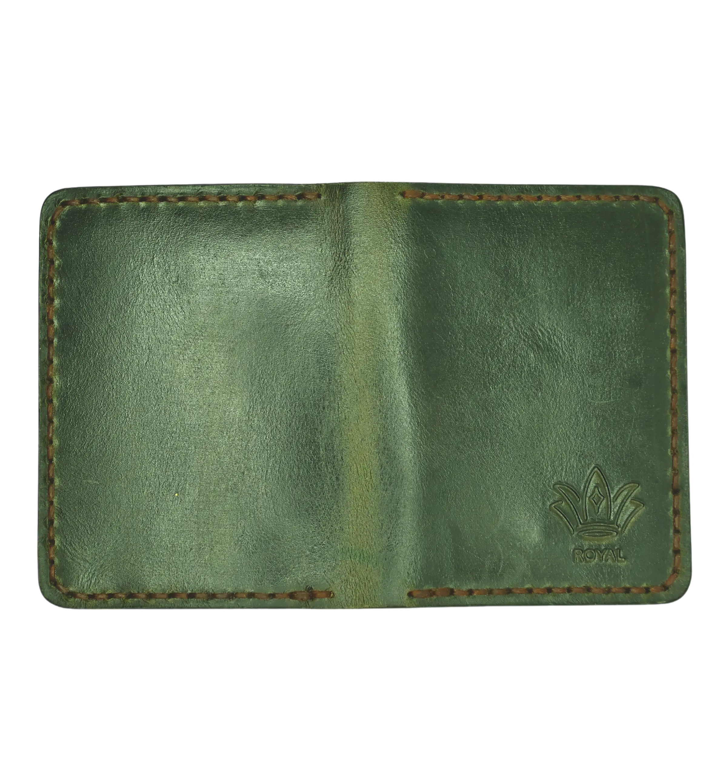 Leather Card Holder - Green