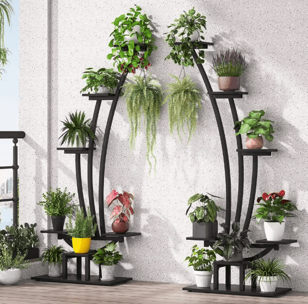 Wilson & Fisher Thermometer Plant Stand with Hooks