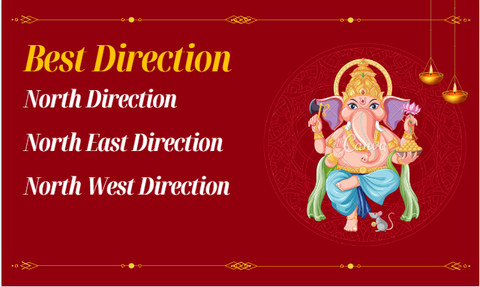 direction for ganesh murti at home