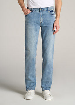 LJ&S Straight Fit Tall Jean Mechanic Blue