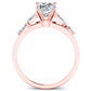Wisteria Cushion Diamond Engagement Ring (Lab Grown Igi Cert) rosegold