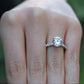 Dahlia Round Diamond Engagement Ring (Lab Grown Igi Cert) whitegold