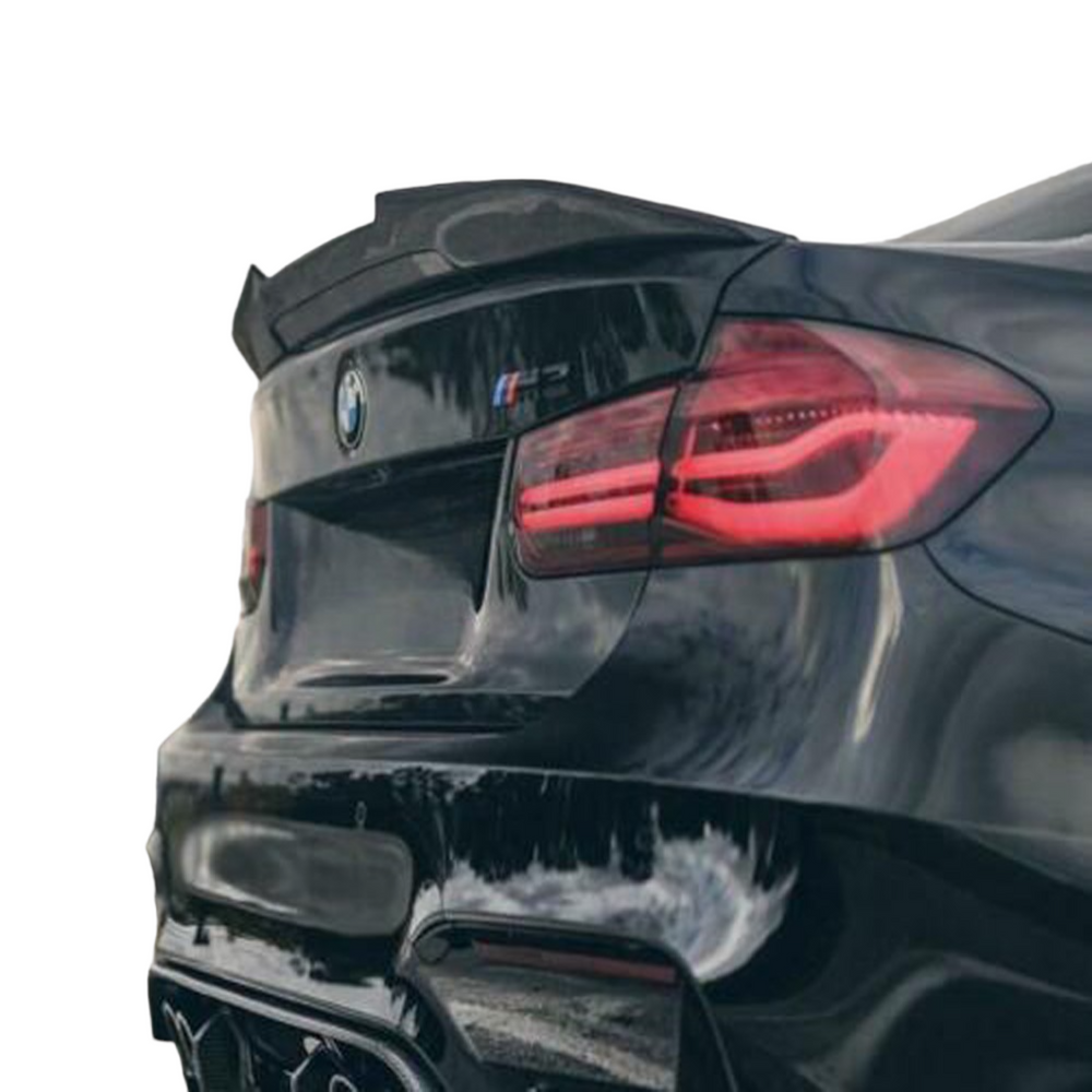 BMW 3 SERIES F30 M PERFORMANCE REAR BOOT TRUNK SPOILER GLOSS BLACK  2012-2018 – Fastlane Styling