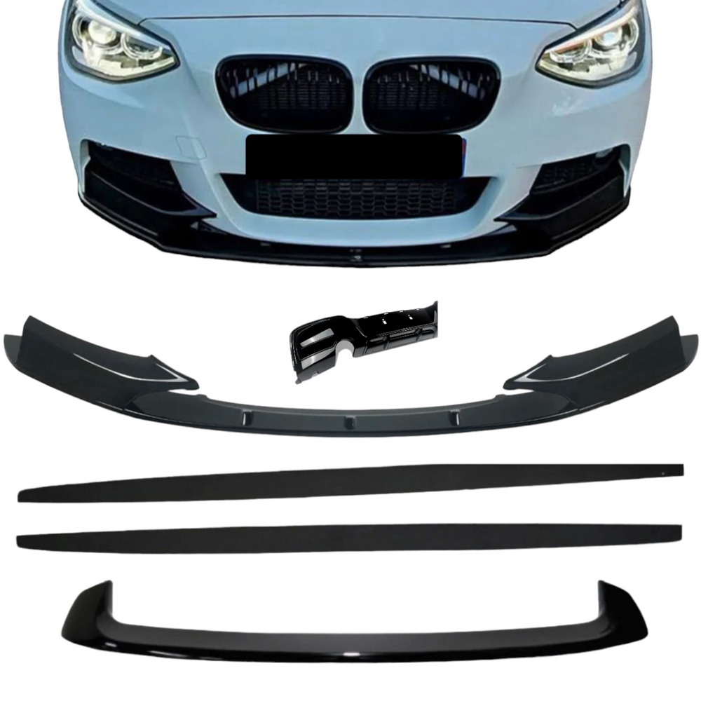 BMW 1 SERIES F20 F21 2011-2014 Front Grille Set Gloss Black M Performance  style – Fastlane Styling