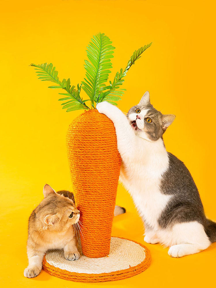 Cat Carrot Standing Scratcher - Novelty Design