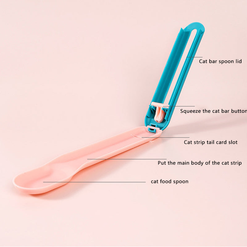 Cat Strip Squeezer Feeding Spoon - Product Feature