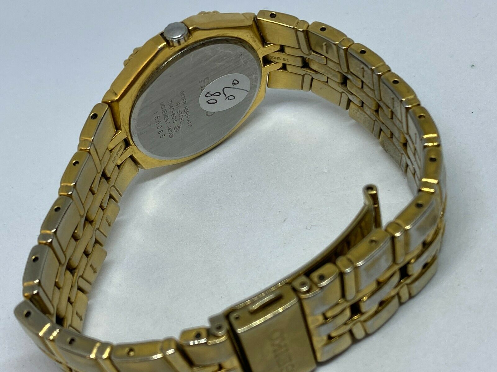 Seiko 7N42-6C10 Mens Gold Tone Steel Analog Quartz Watch Hours~Date~Ne –  Vfashionwatches