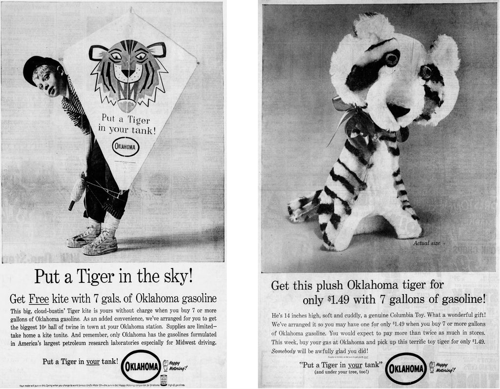 Esso/Humble Put a Tiger in Your Tank Promotional Kites and Plush Animals