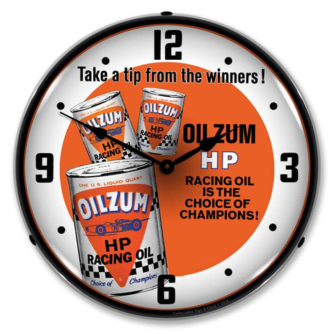 Oilzum Motor Oil LED Clock