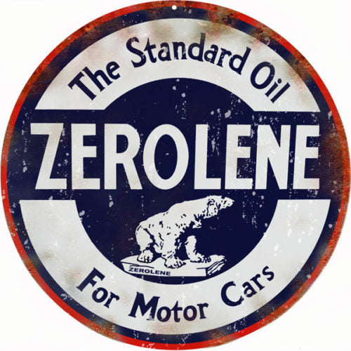 Zerolene Motor Oil Metal sign