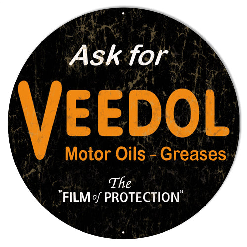 Veedol Motor Oil Metal Sign
