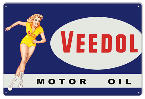 Veedol Motor Oil Metal Sign