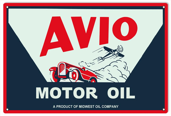 Avio Motor Oil Metal Sign